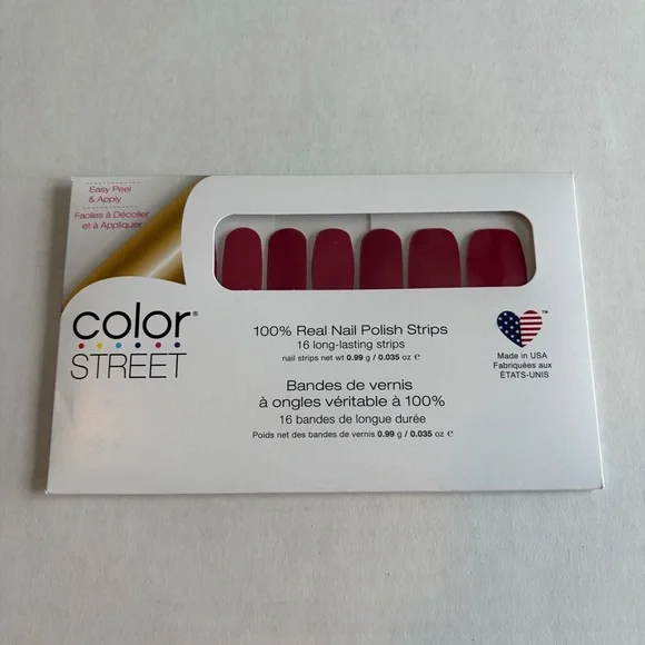 *Retired* Color Street: Munich Mulberry | Berry Red Fall Solid Classic Winter - Picture 3 of 12